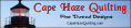 cape haze quilting banner